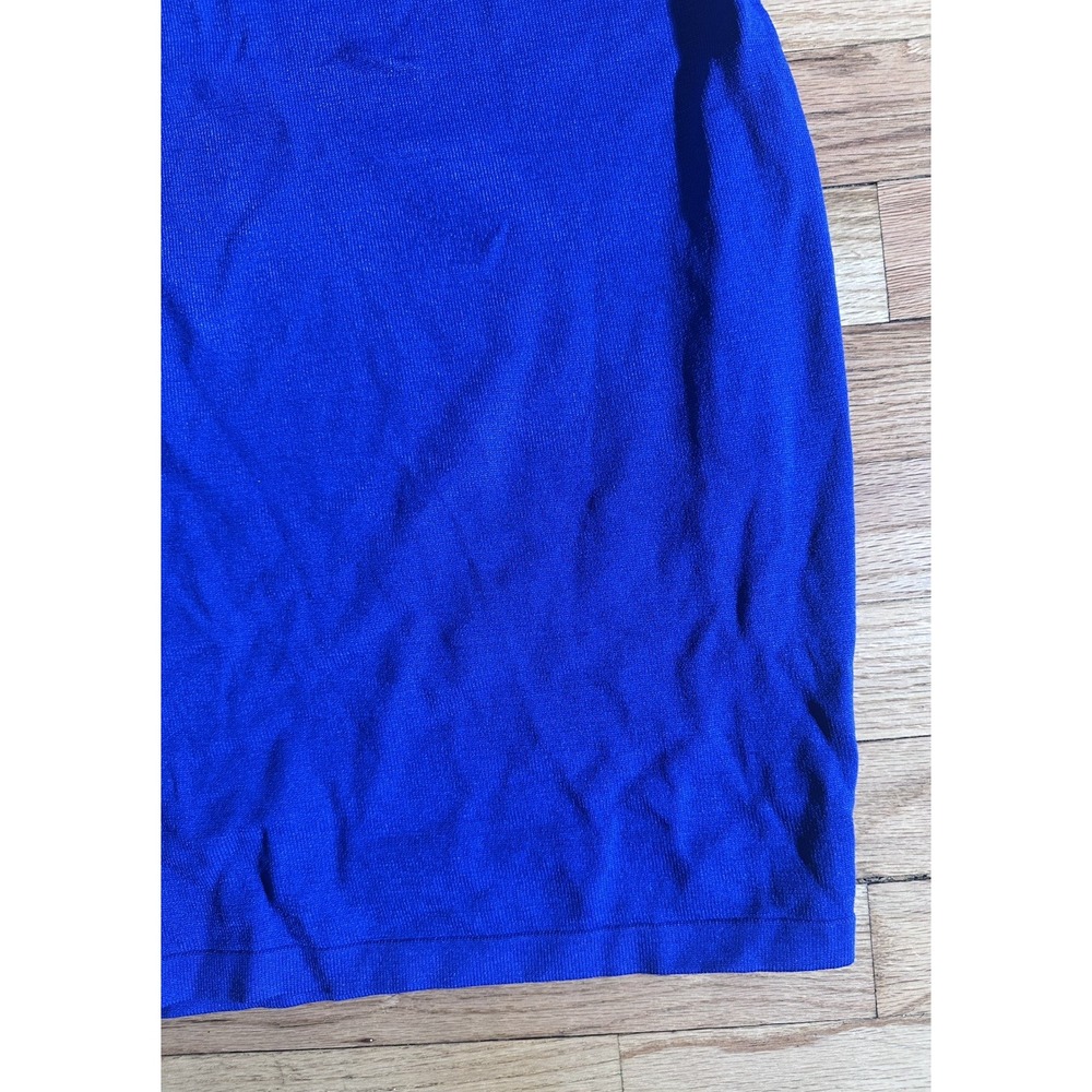 Avant Première Royal Blue Knit Bodycon Dress Size Small NWT Long Sleeve - Picture 5 of 8